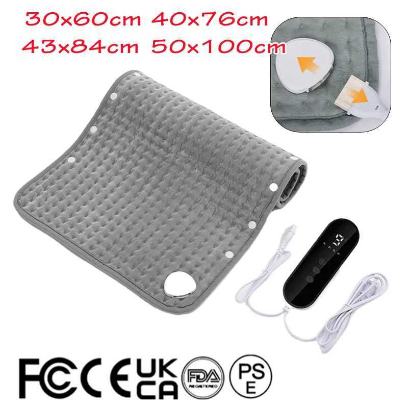 9-Speed Electric Heating Pads for Back Neck Shoulder Home Office Washable Winter Warm Blanket Timed Temperature Control Y251212