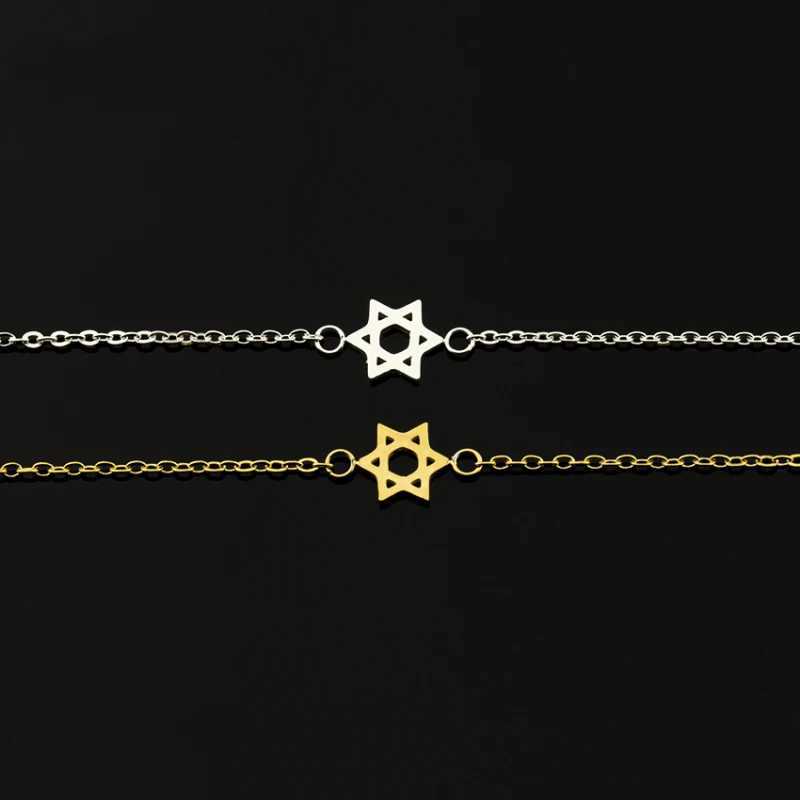 Stainless Steel Israel Star Of David s For Women Best Friend Je Hand catenary Bileklik Erkek Anillos Jewelry M251213
