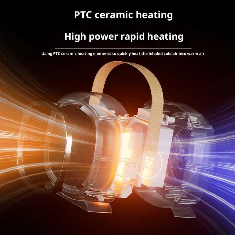 PTC Ceramic Space Heater Desktop Heater 800W High Power Fast Heating Desktop Heater with Overheat Protection for Home Office Use Y251213