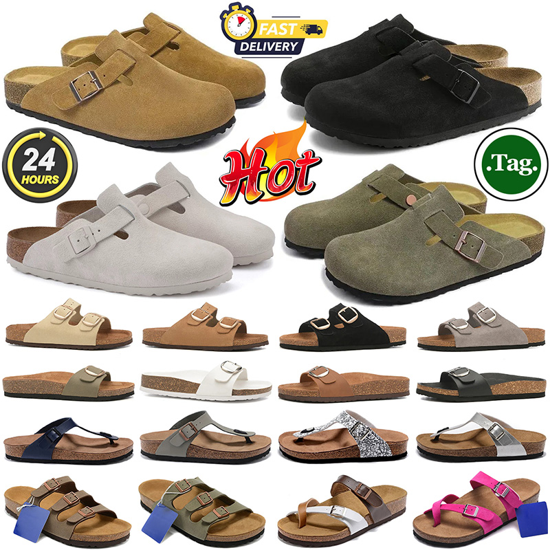 designer sandals arizona boston soft clogs slides slippers loafers women men suede leather outdoor shoes fluffy slider mules beach sneakers Flip Flop