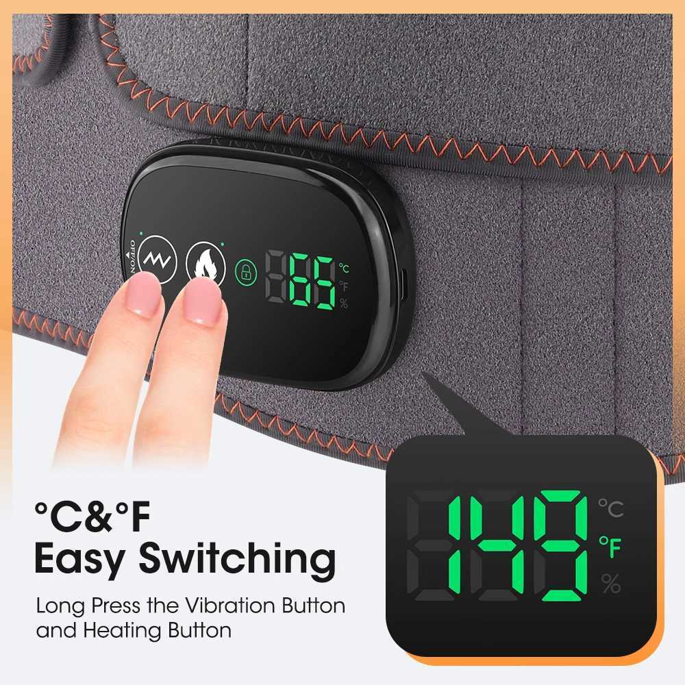 New Upgrade Electric Heating Waist Massager Support Belt Vibration Hot Compress Brace Belt Back Relax 3 Gears Adjustment Y251212