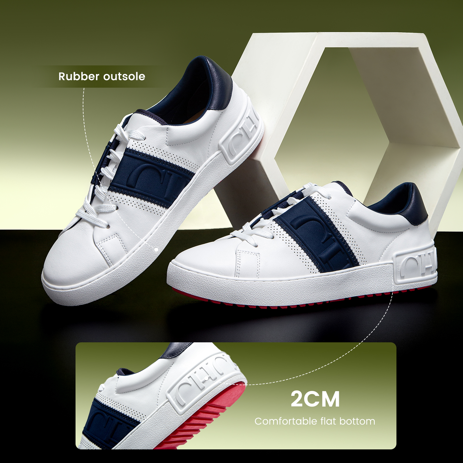 CHCH Women Casual Shoes White Flat Board Shoess Balance Technology Press Insole Comfort Sneakers Luxury Brand 2025 New