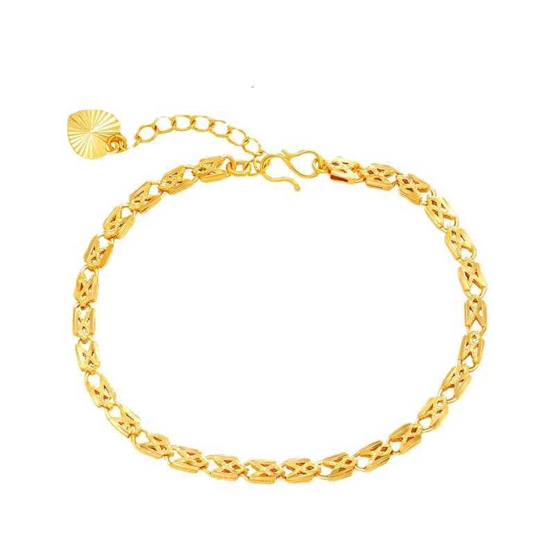 Luxury 24K 9999 Pure Gold real gold Womens Hollow M251213