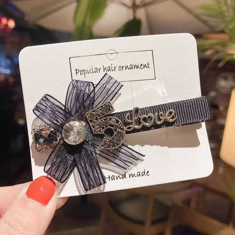 Korean Fashion Fabric Bow Hair Clips for Women Girls Crystal Pearl Ponytail Headpiece Barrette Headwear Hair Accessories Y251213