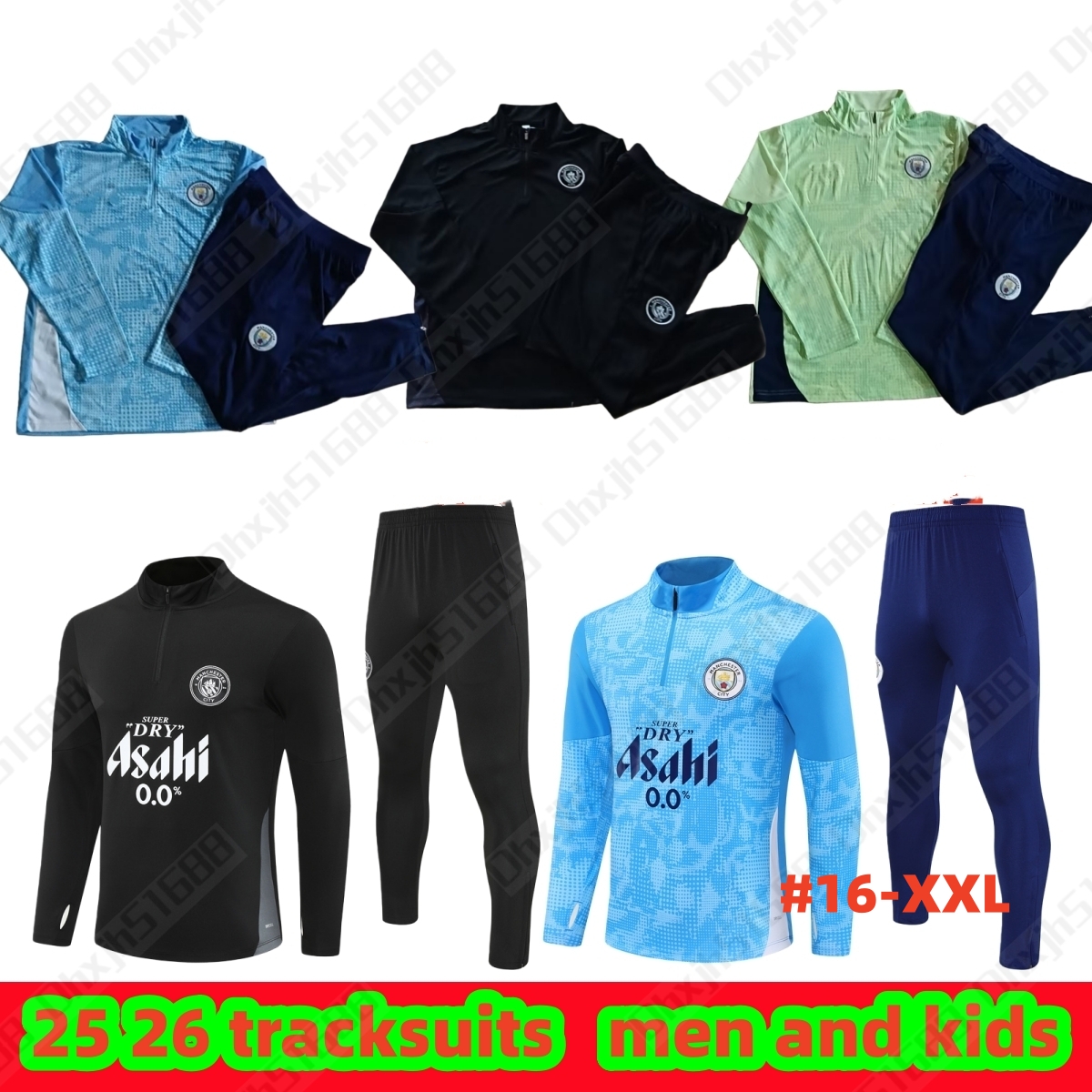 2025 2026 man city pull training suit HAALAND MARMOUSH GREALISH MAN CITIES ALVAREZ 25 26 FODEN tracksuit men kids kit DOKU Mancheste C