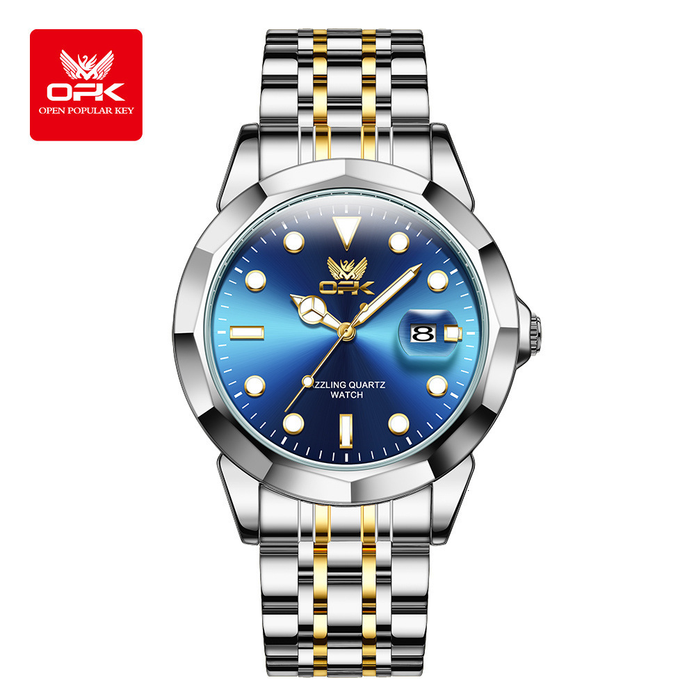 OPK Designer Men's Watch New Free Shipping Wholesale, Fashionable And Simple Outdoor Sports Calendar Waterproof Luminous Men's Watch