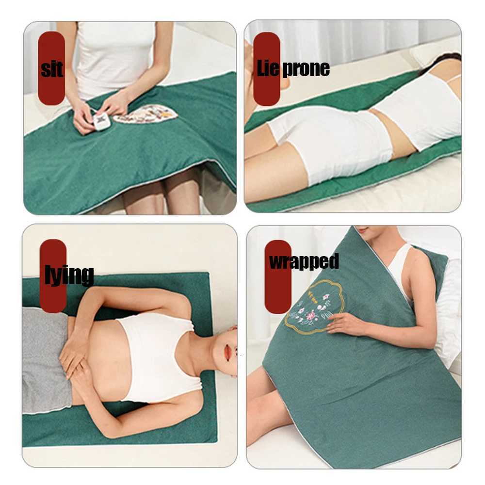Electric Moxibustion Heating Pads for Back Neck Shoulder Home Sofa Office Desktop Winter Warm Blanket Timing Auto-Off Machine Y251212