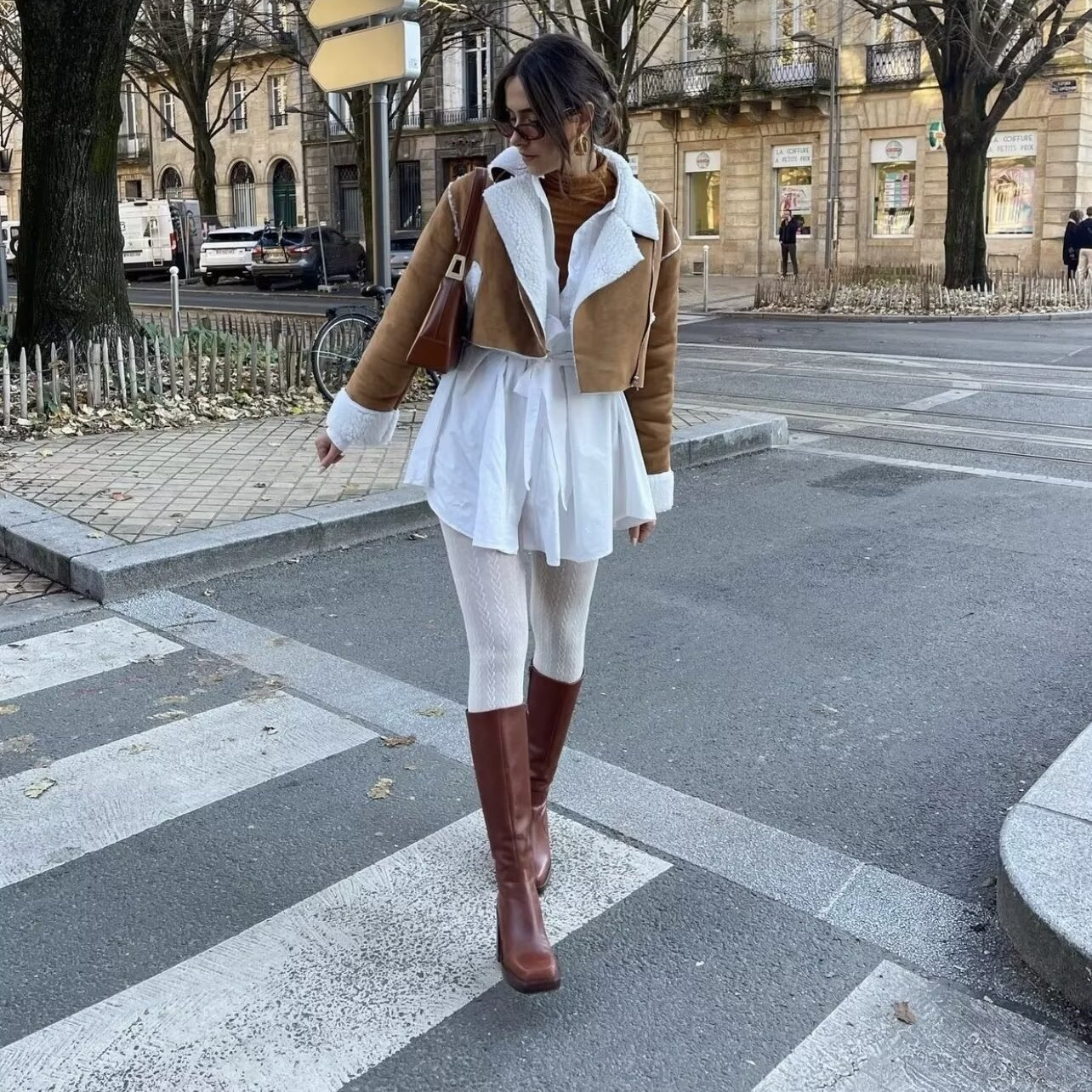 Elegant womens soft fur patch work suede coat fashionable lapel zipper cutting jacket autumn and winter womens warm commuting street jacket 241128