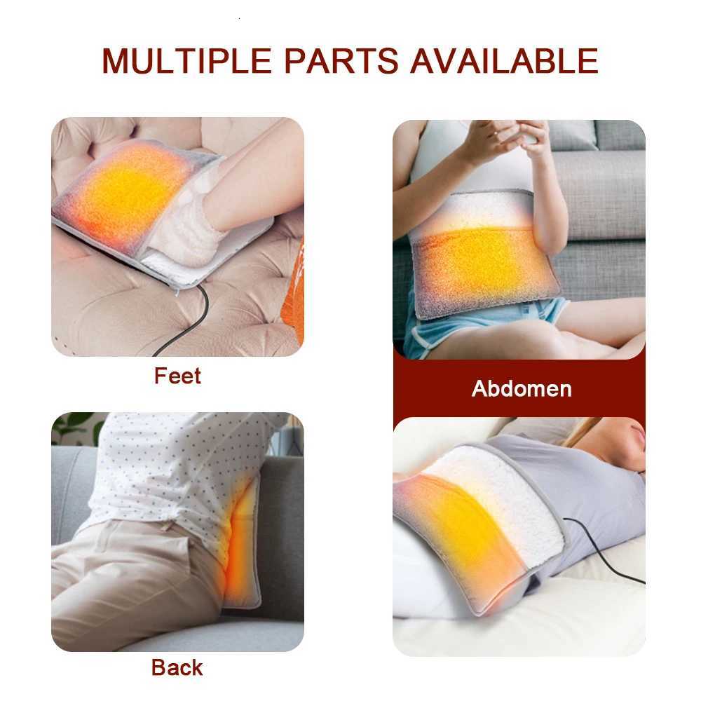 Electric Foot Heating Pad Constant Temperature USB Charging Soft Plush Foot Cover For Home Office Improve Cold Hands And Feet Y251212
