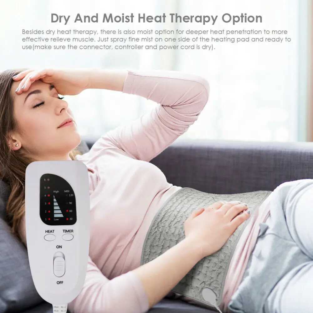 120W Electric Heating Pad Timer For Shoulder Neck Back Spine Leg Pain Relief Winter Warmer 76x40cm 60x30cm 40x30cm 110V 240V Y251212