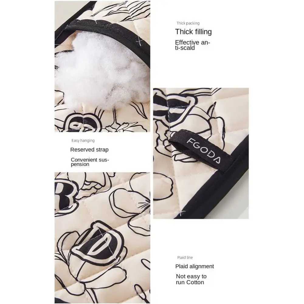 1pc Thicke Microwave Conjoi Gloves Anti-scald Kitchen Tools Heat Resistance Oven Mitts Portable Baking Accessories H251212