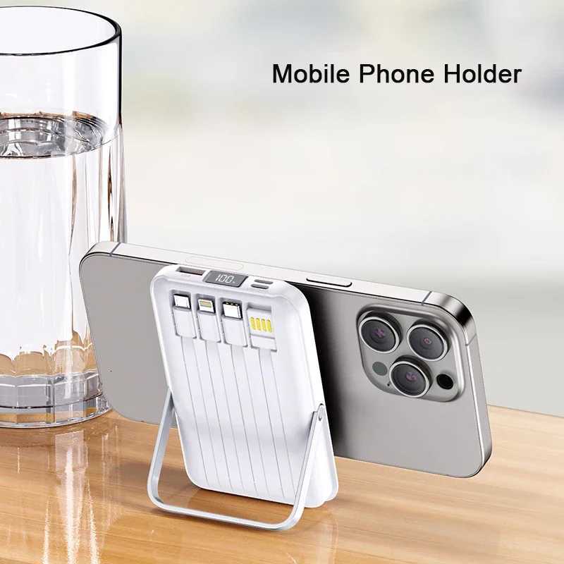 New 20000mAh Magnetic Wireless Power Bank with Phone Holder Portable Charger Fast Charging Battery for IPhone PowerBank H251213