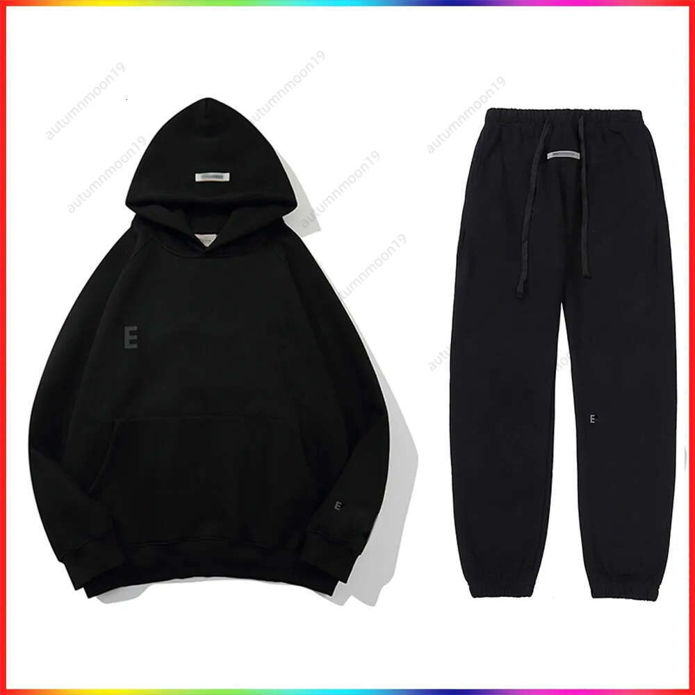 essentielss Hoodie Tracksuit Mens Designer Hoody Set Baggy Jogger essentials Hip Hop Clothes Women Sweats Oversized Pullover Sweatpants 213