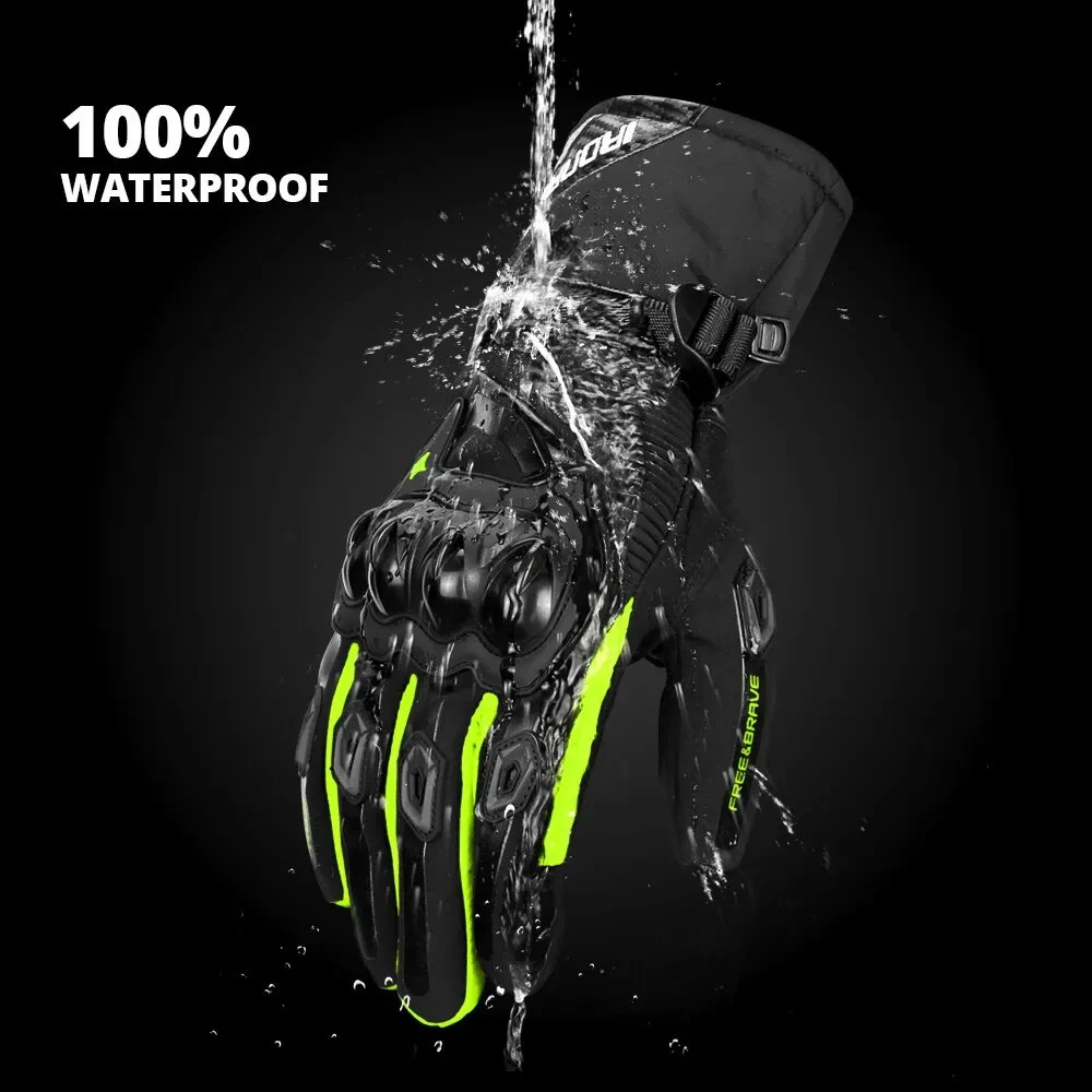 Motorcycle Gloves Waterproof Windproof Full Finger Moto Motorbike Riding Gloves Touch Screen Moto Motocross Gloves Winter 250815 - view 3
