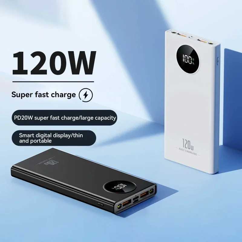 120W Power Banker Fast Charging 80000mah tralarge Capacity For Mobile Power External Battery For Iphone H251213
