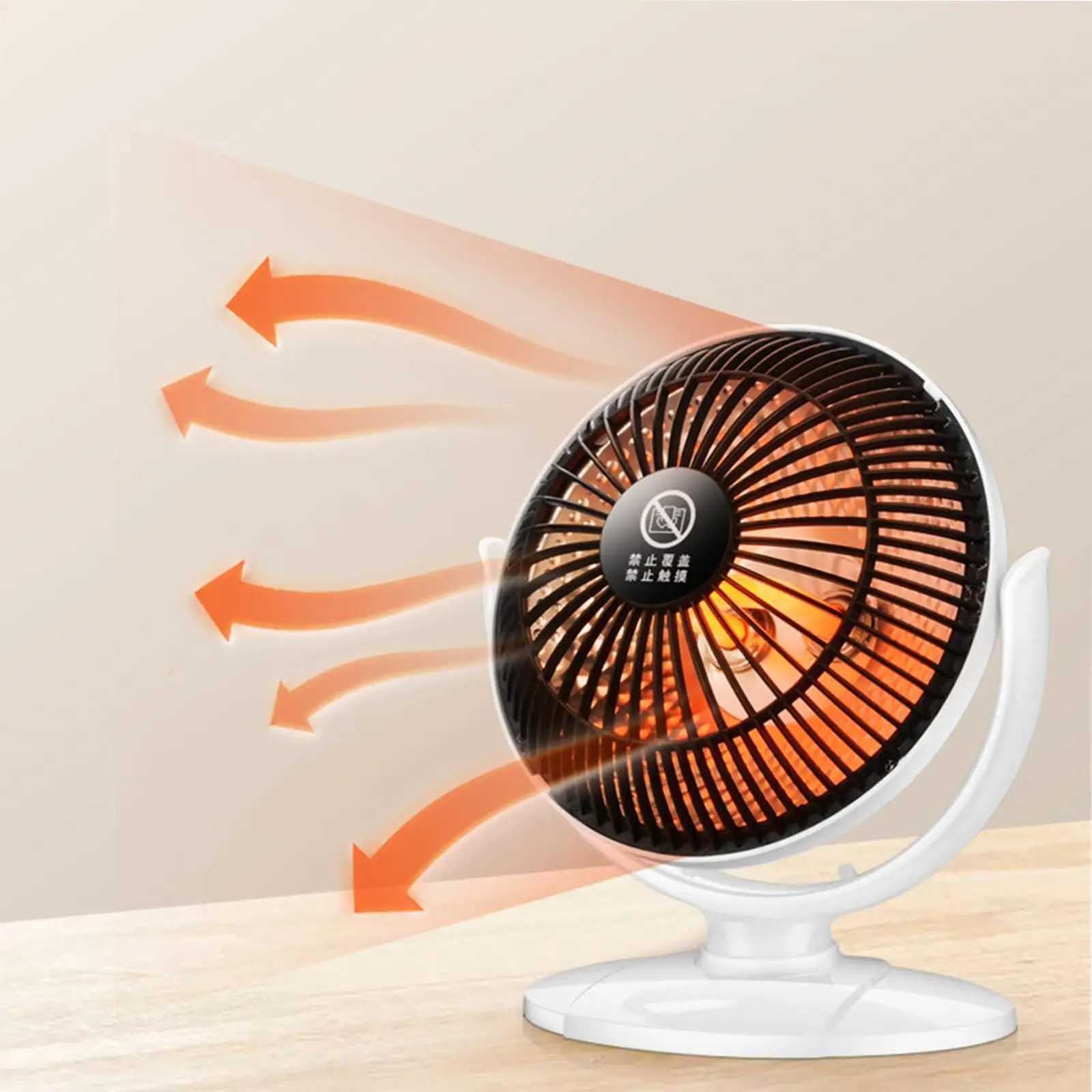 6 Inch Mini Desk Heater 200W Portable Personal Heater Energy Saving Safe Heating Overheat Protection For Office Home Bedroom Y251213