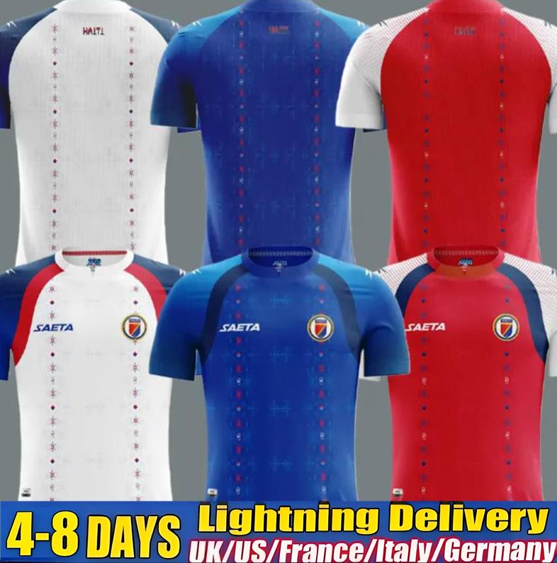 2025 2026 Haiti World Cup soccer jerseys 25 26 BELLEGARDE PIERROT LOUICIUS NAZON Maillot de football Home blue Away white 3rd Men Kids football shirt Kit Fans Uniforms