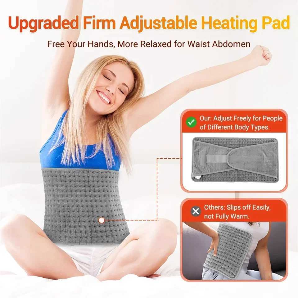 Electric Heating Pad Pet Heat Mat with 9 Levels Constant Temp 4 Modes Timer Winter Body Warming Thermal Mat for Abdomen Hand Y251212