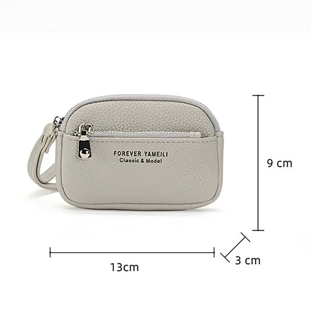 Softer Leather Waterproof Pocket Purse Wen Mey Coin Purse Thin Zipper Wear-resistant Wallet Mey Bag Y251213