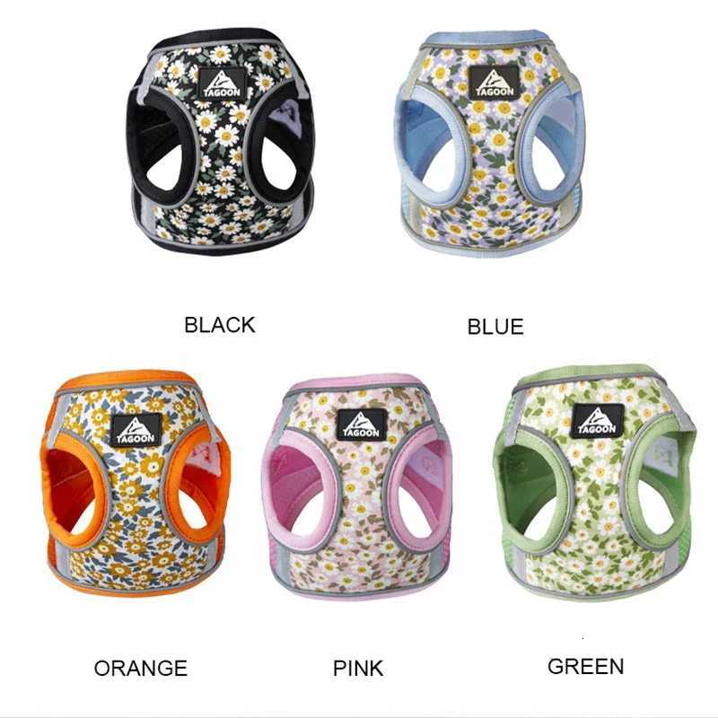 Dog Harness and Leash Set Reflective Pets Chest Strap for Small Puppy Cats Vest Harness Chihuahua Yorkies Teddy Walking Supplies M251213