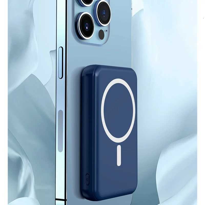 Magnetic Wireless Power Bank 10000 MAh Self-contai Cable er Fast Charging BCAK Mobile Power ply H251213