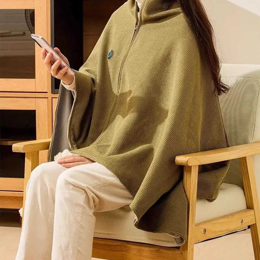 Winter USB Electric Heated Blanket Wearable Heated Shawl Portable Body Warmer Blanket for Home Office Sofa Shawl Y251212