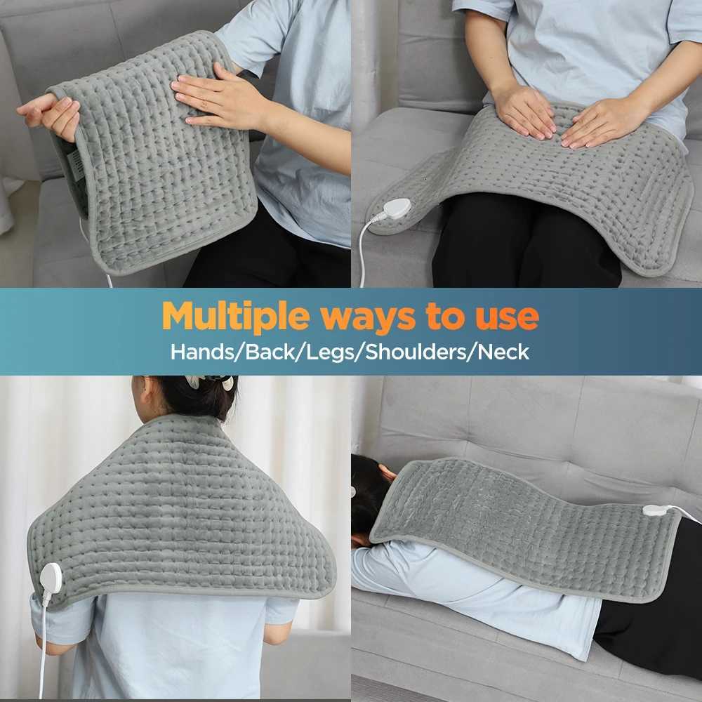 10 Level 4 Mode Timer Electric Heating Pad Blanket Heating Pad For Shoulder Neck Back Spine Leg Winter Warm Y251212