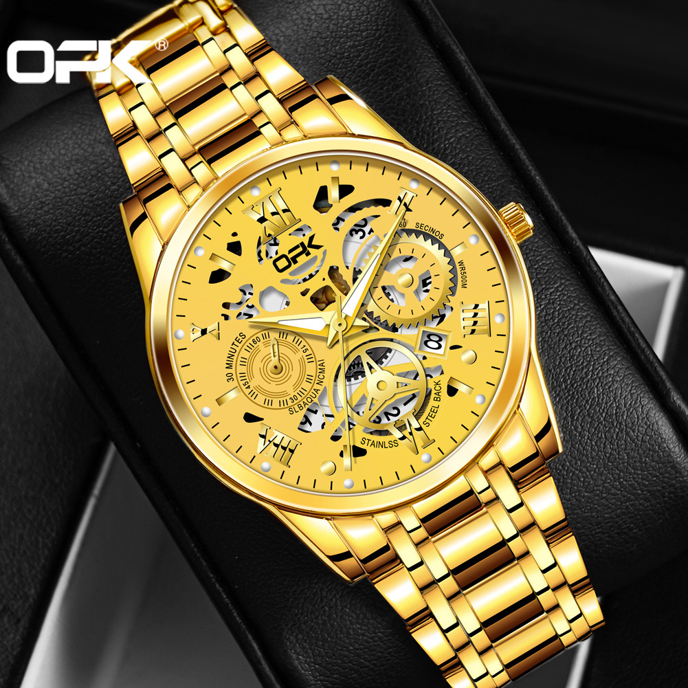 OPK Designer Men's Watches, Outdoor Casual Sports Watches, Free Shipping Wholesale, Fashionable Commercial Waterproof Quartz Men's Watches