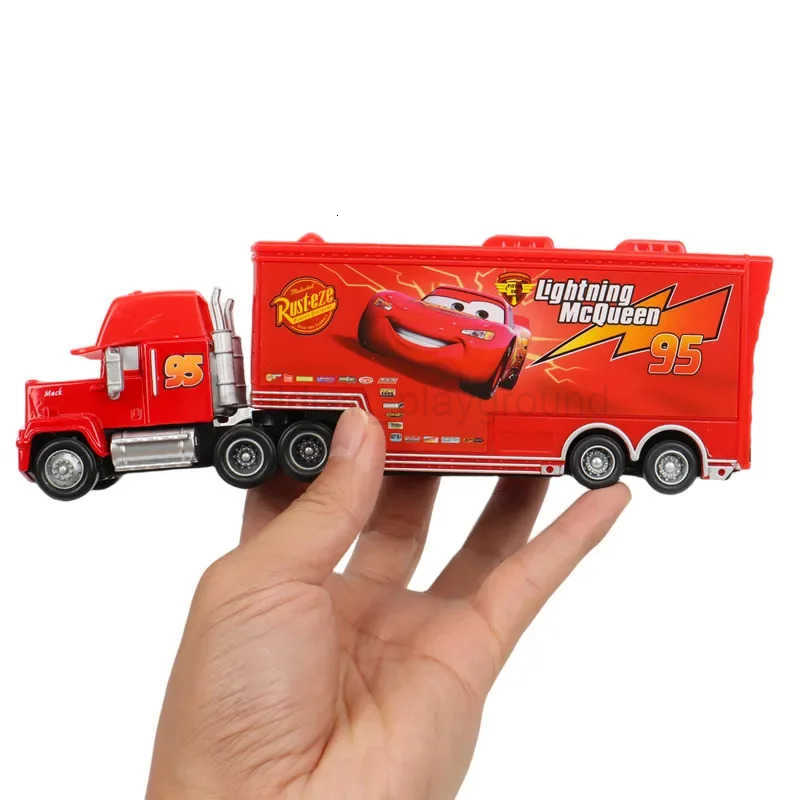 Disney 8/13/15Pcs Pixar Cars Gift Box Metal Diecast lightning McQueen Car Model Toy Jackson Uncle Truck Boy Birthday Toys H251213