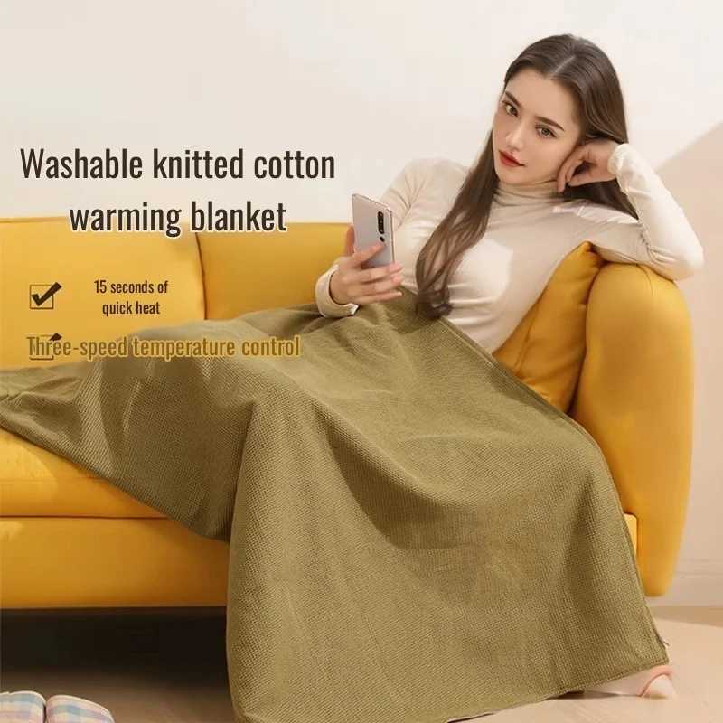 Heated Shawl Wearable Electric Blanket Portable Soft Washable Cape USB Heating Nap Blanket Multi-temp Knee Wrap for Women Men Y251212