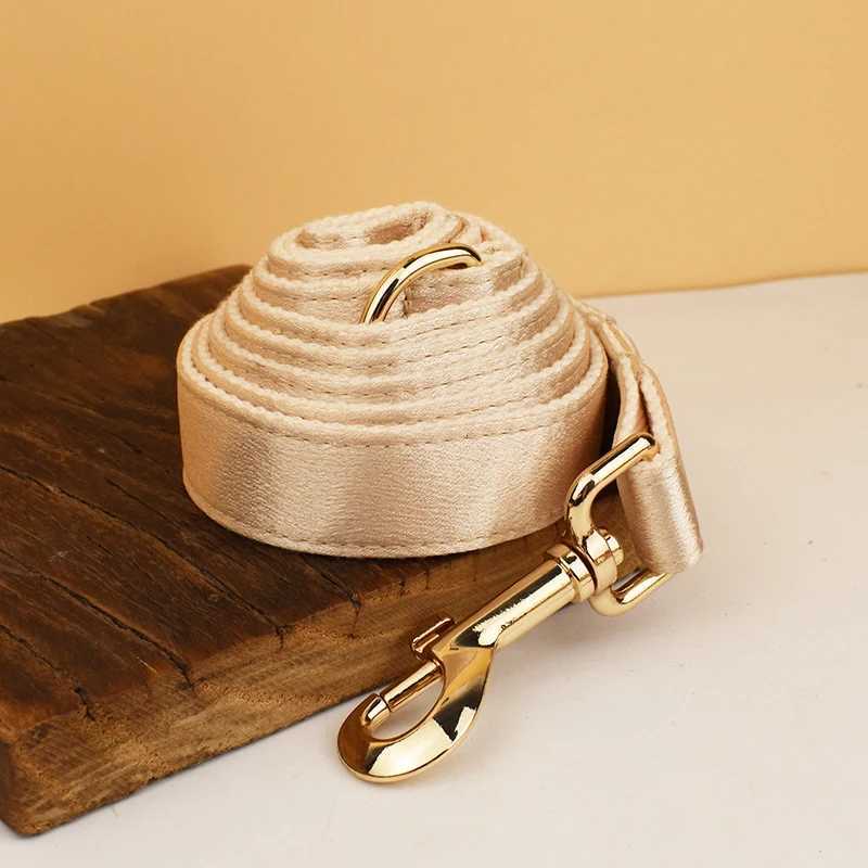 Popular Luxury Customized Designer Dog Accessories Silky Polyester Personalized Dog Collar Leashes Harness Bow Crystal04 M251213