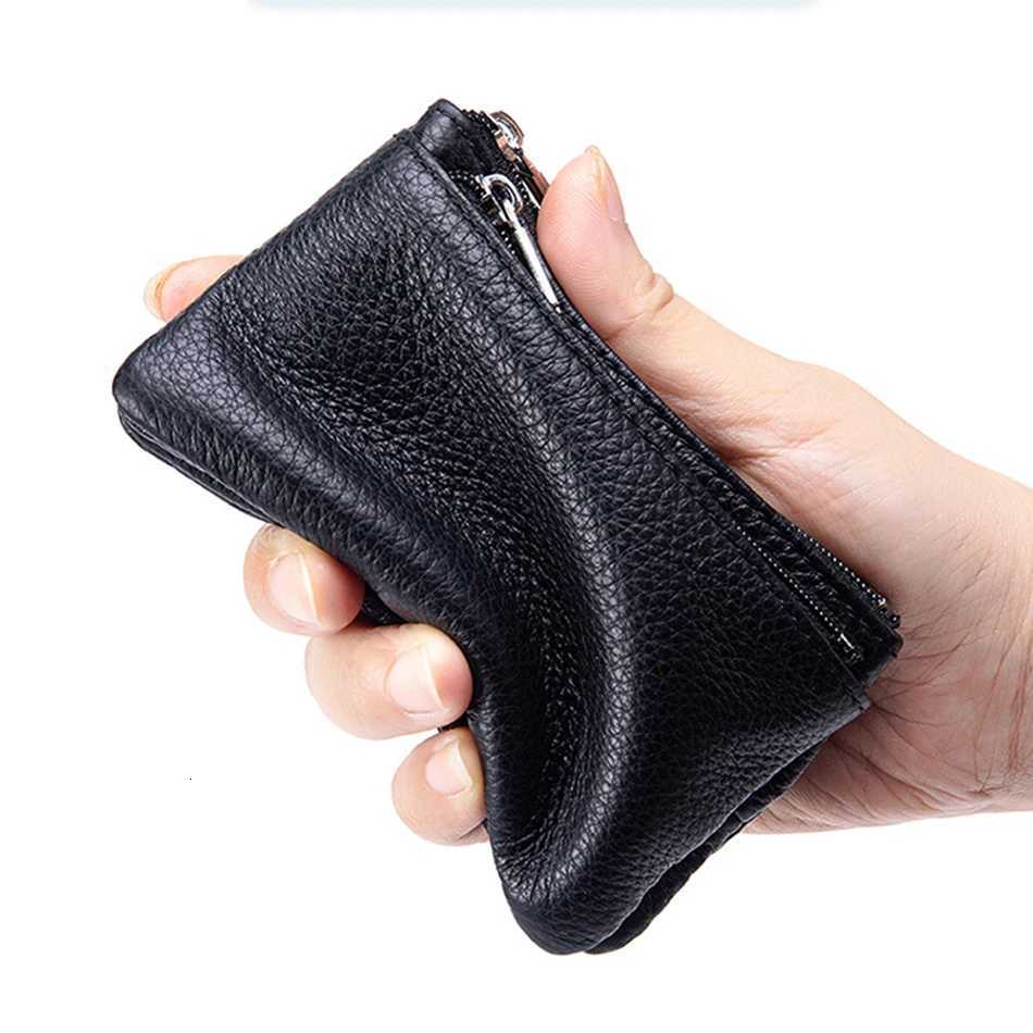 New Wens Wallets Soft Genuine Leather Zipper Purses Large Capacity Mey Bag Portable Storage Bag With Keychain Coin Holders Y251213