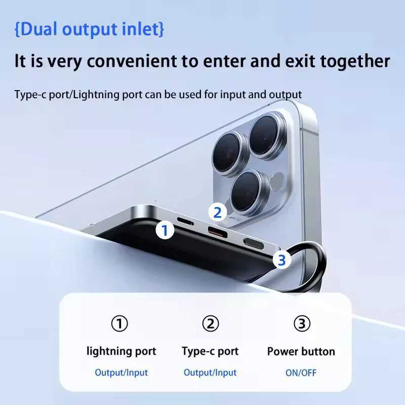 tra Slim Wireless Power Bank Magnetic 20W Fast Charging Portable Battery For iPhone for Powerbank H251213