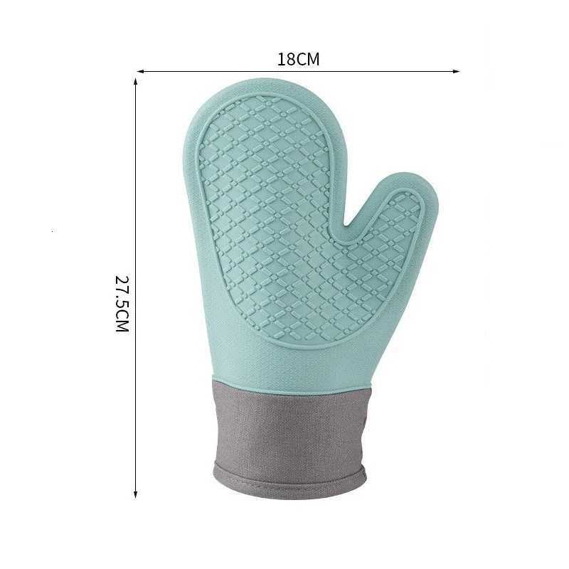 Cute Silicone Kitchen Single Oven Glove Mitts Insation Heat Resistant Microwave Glove Baking Tools H251212