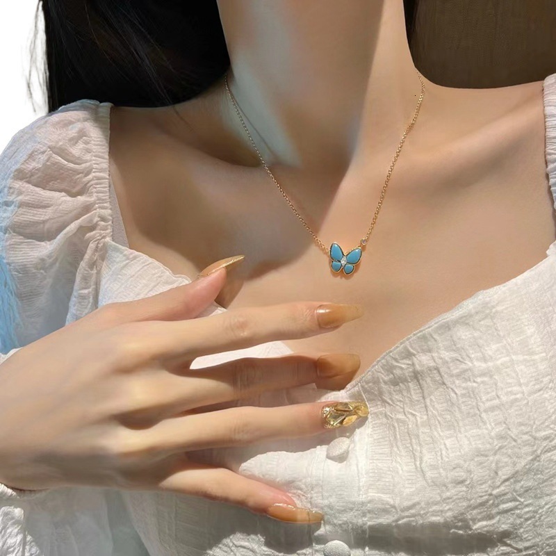 ORSA JEWELS 100% Natural Aquamarine Pendant 925 Pure Silver Necklace Gemstone Jewelry 240906