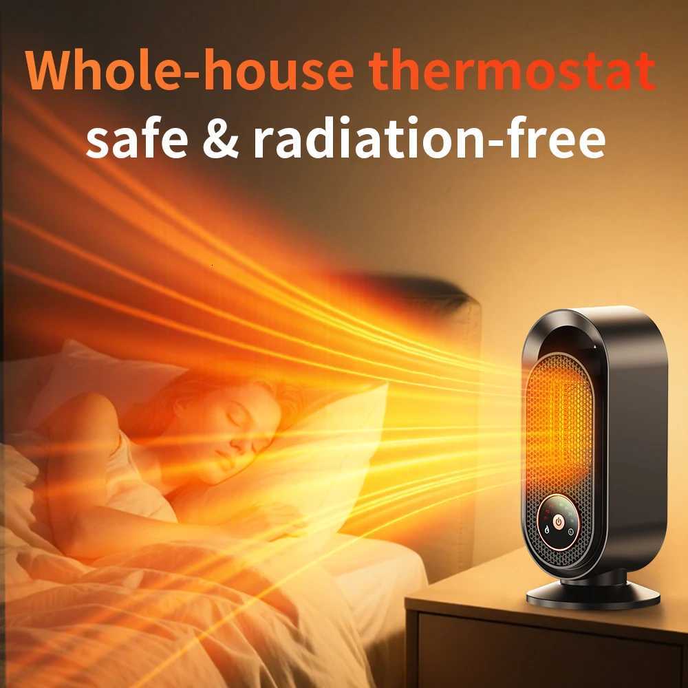 1500W Electric Heater Portable Desktop heater small household Heater cooling and heating PTC quick heating With Remote Control Y251213
