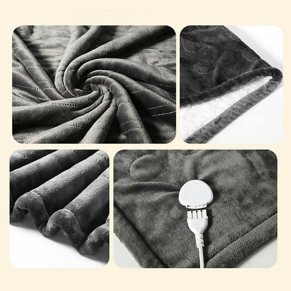 Flannel Electric Heated Blanket Bed Warmer Soft Nap Throw with 9 Heating Levels 12 Hours auto-Off 5S Fast Heat Up Washable Y251212