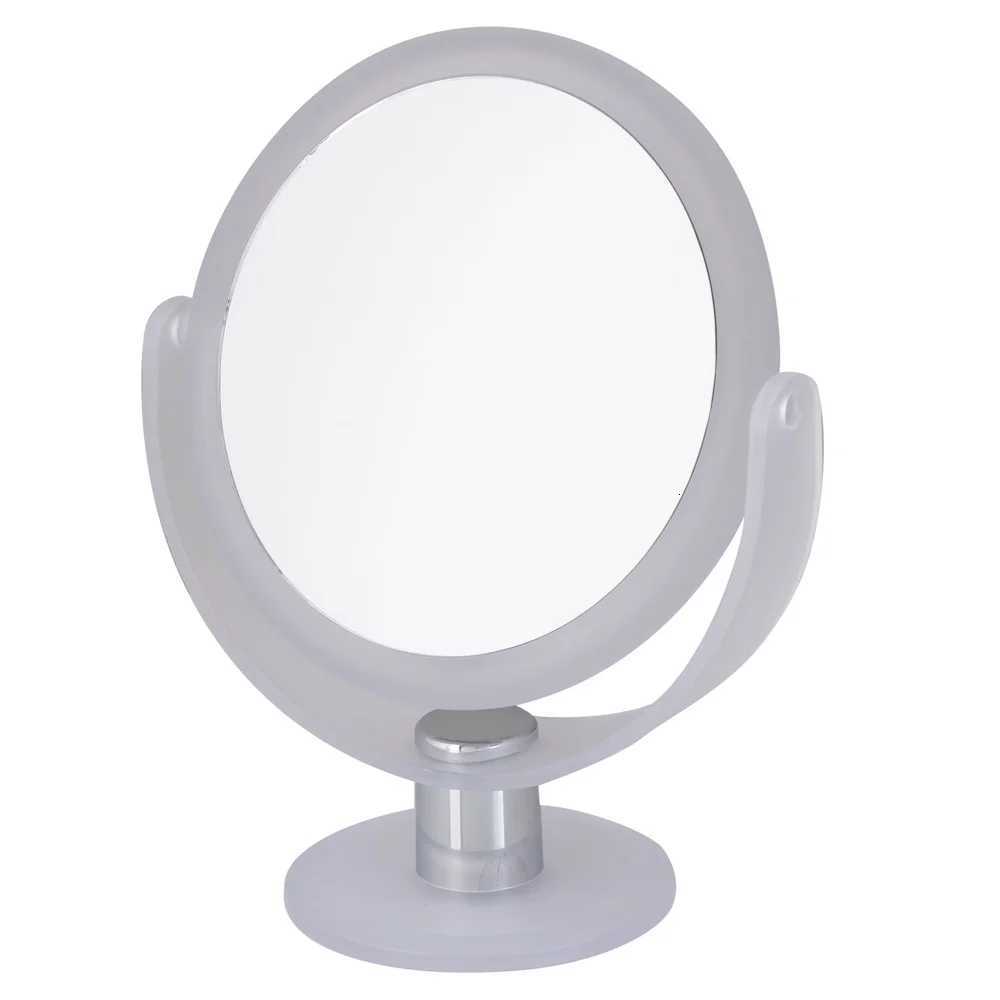 Dual Sided 10X Magnification Rubberized Vanity Mirror Freestanding Makeup Mirror Ideal Dressing Table DeskT251213
