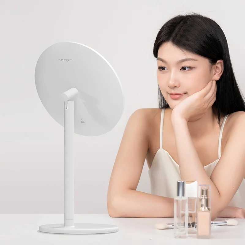 DOCO Makeup Mirror Desktop Adjustable LED Light High Quanlity Metal Texture Perfect for Gift GivingT251213