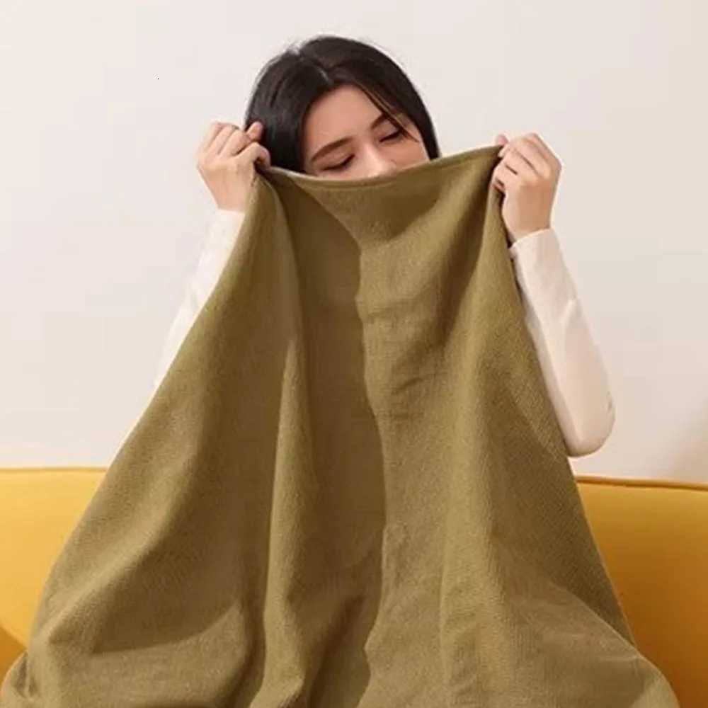 Graphene Electric Blanket USB Powered Wearable Heated Cape Soft Warm Shawl Throw Office Nap Home Use Low Voltage Safe Heating Y251212