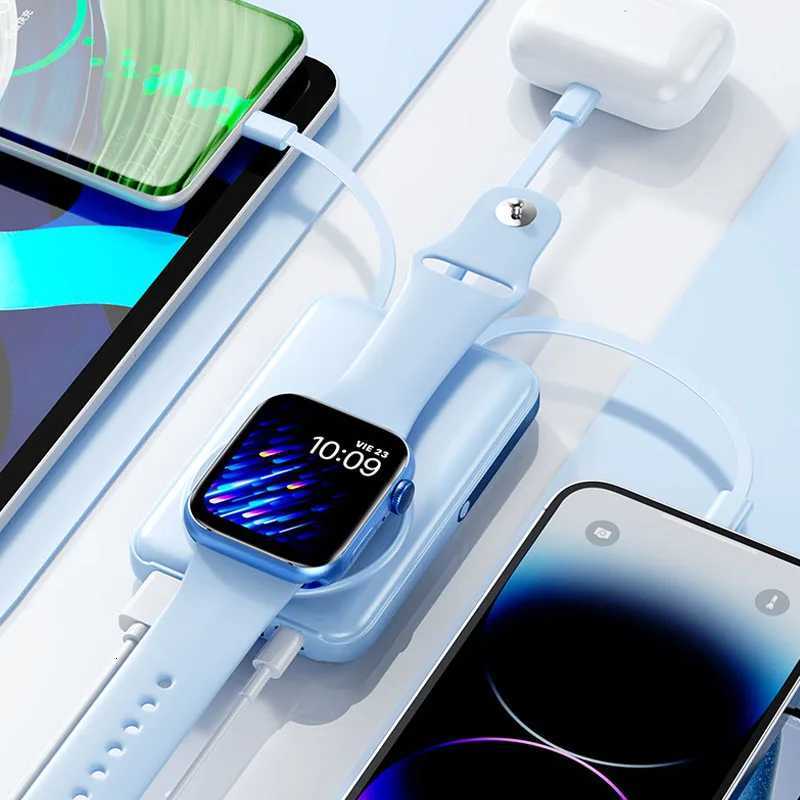 Power Bank 10000mAh With Cable Fast Charging Magnetic Wireless Powerbank for iPhone 16 15 Pro For Watch Poverbank H251213