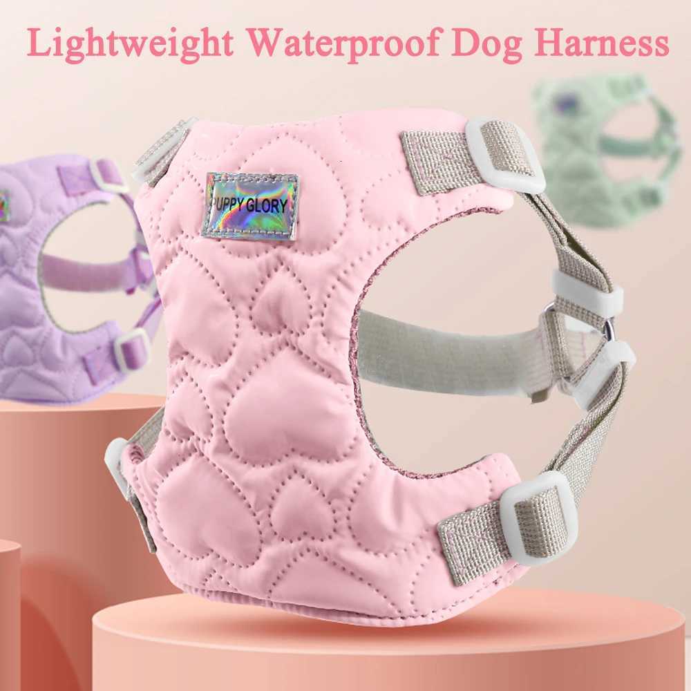 Lightweight Dog Harness Waterproof Puppy Vest Harness For Small Medium Large Dogs Bulldog Cute Love Heart Dog Cat Chest Strap M251213