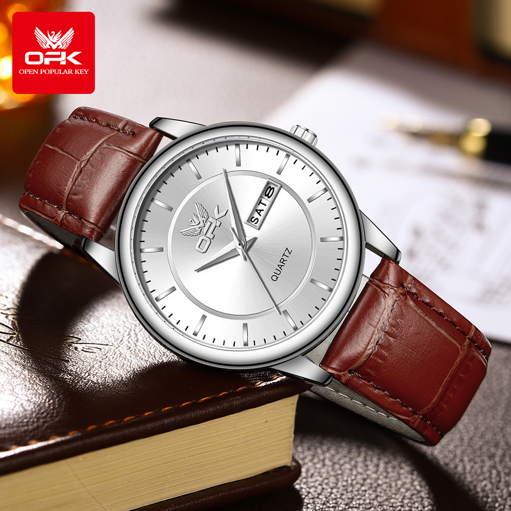 OPK Designer Men's Watches, Fashionable And Simple Outdoor Sports Watches, Free Shipping Wholesale, Perpetual Calendar Quartz Luminous Waterproof Men's Watches