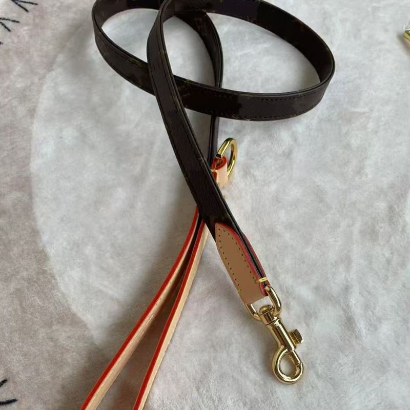 Designer Dog Harness Leash and Dog Bags Holder No-Pull Pet Vest No Choke Adjustable for Easy Walking and Training for Small Medium Dogs Luxury Dog Bir