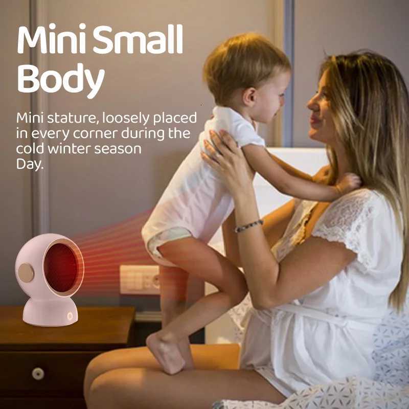 1200W Electric Heater Portable Desktop Fan Heater Heating Warm Air Blower Mini Radiator Home Office Warmer Machine for Winter Y251213