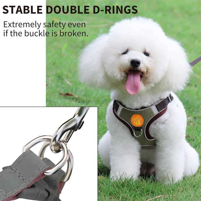 Pet Harness Vest Walking Lead For Puppy Dogs Collar Adjustable Reflective Breathable Harness for Dogs Puppy and Cats M251213