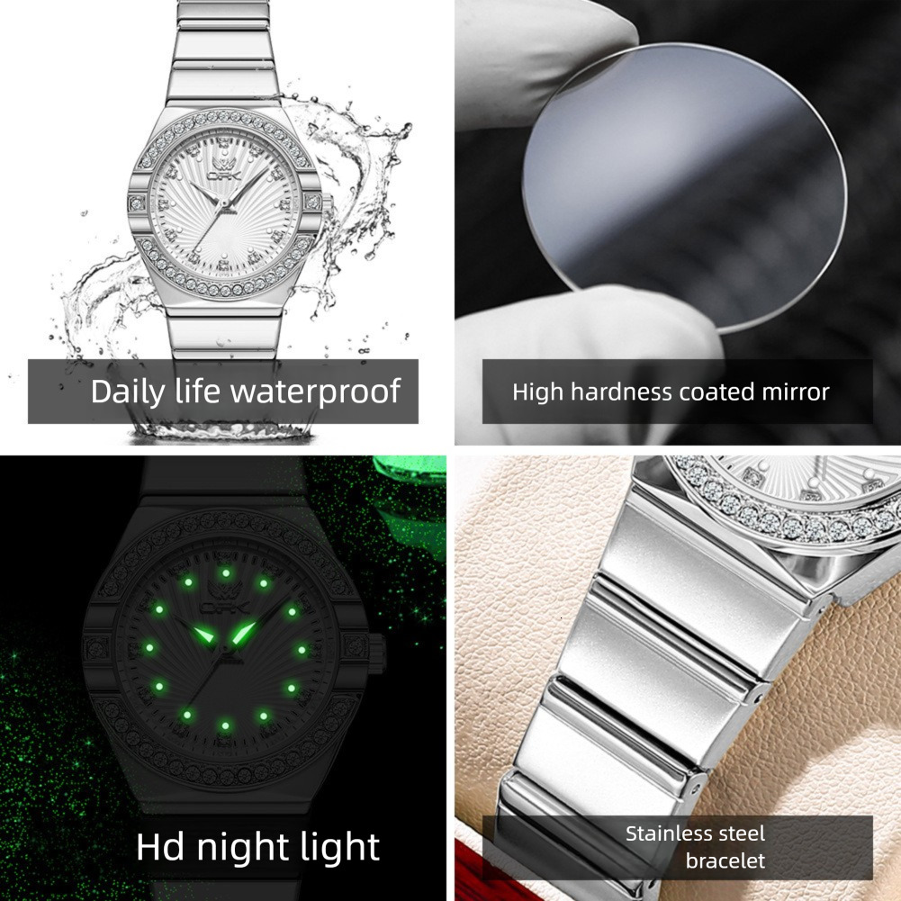 OPK Designer Women's Watches, Fashionable Business Women's Watches, Waterproof Luminous Quartz Watches, Luxurious And Versatile Outdoor Spor