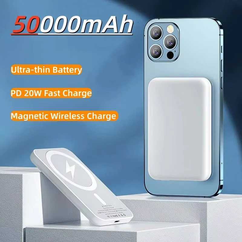 50000mAh Magnetic Power Bank Wireless PD 225W Fast Charger For Portable Auxiliary Battery For iPhone 17 16 15 14 H251213