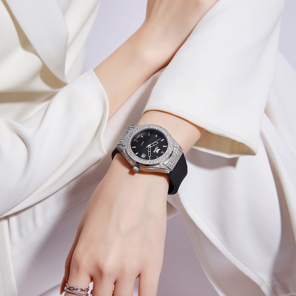 OPK Designer Ladies' Watch With Diamond-encrusted Large Dial, A Fashionable All-diamond High-end Ladies' Watch, Waterproof Quartz Watch