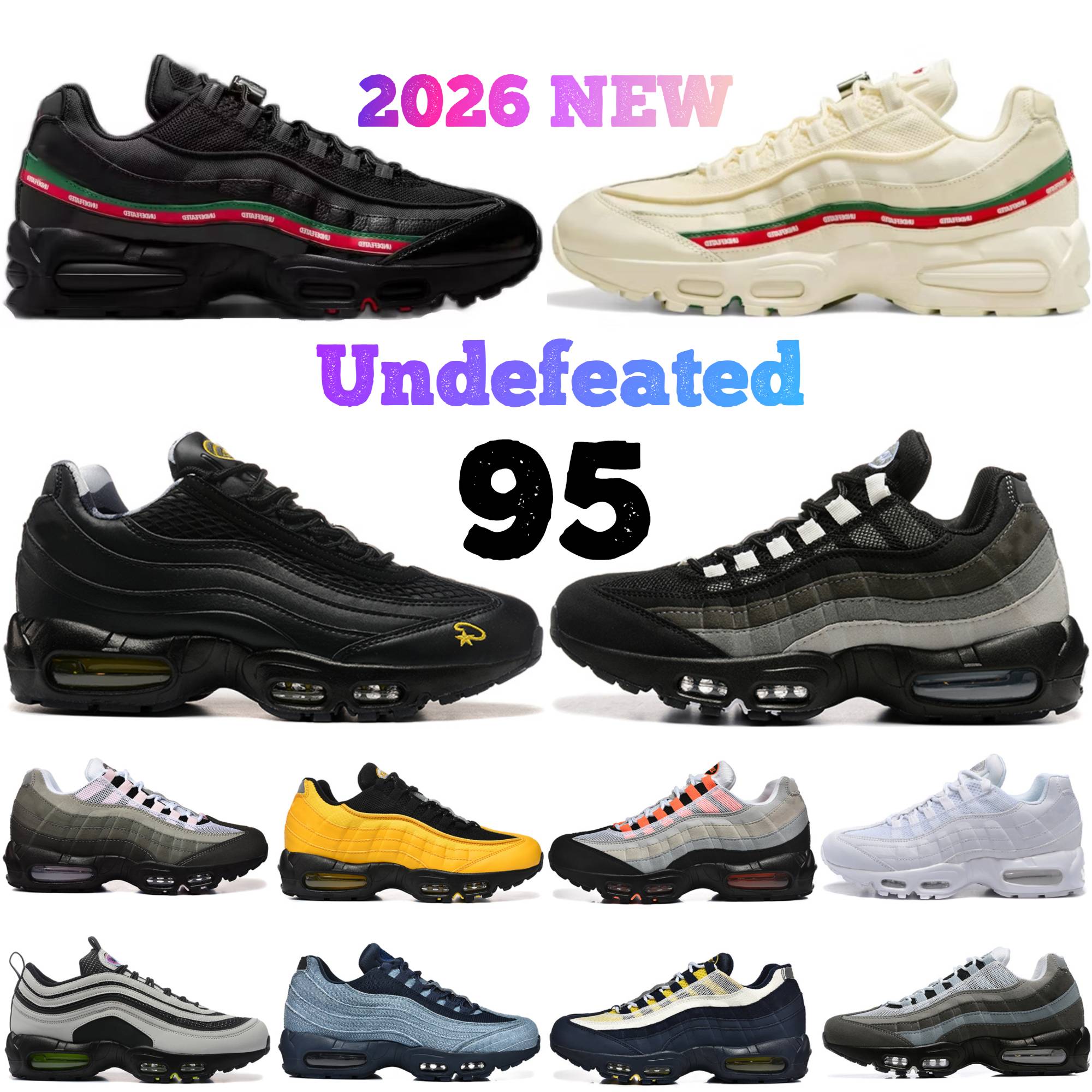 OG 95 95s Running Shoes Designer Sneakers Women Men Neon Hyper Turquoise Triple Black White Greedy Volt Womens Mens Trainers Outdoor Sports Sneaker Runners size 36-47